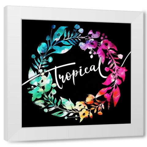 Colorful Tropical Reef White Modern Wood Framed Art Print by Villa, Mlli