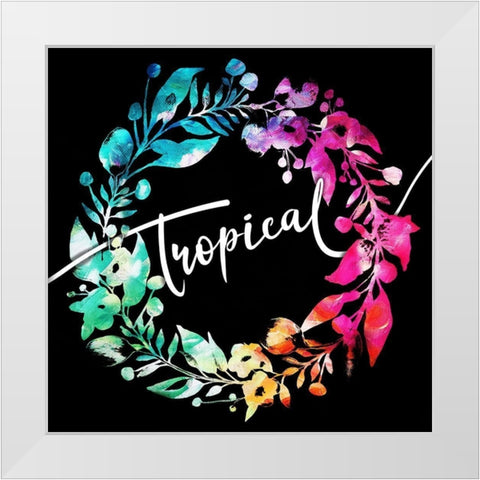 Colorful Tropical Reef White Modern Wood Framed Art Print by Villa, Mlli