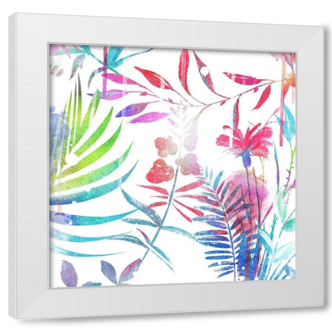 Colorful Arrangement White Modern Wood Framed Art Print by Villa, Mlli