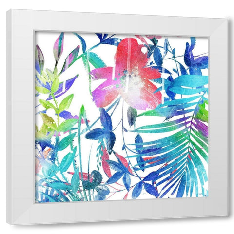 Colorful Arrangement Mate White Modern Wood Framed Art Print by Villa, Mlli