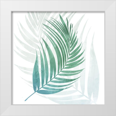 Neutral Palms White Modern Wood Framed Art Print by Villa, Mlli
