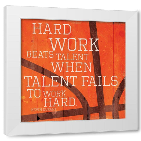 Hard Work White Modern Wood Framed Art Print by Villa, Mlli