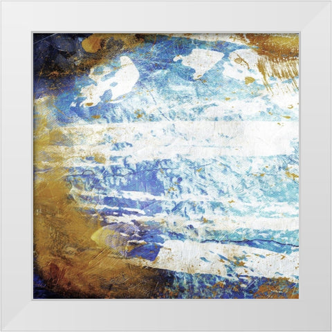 Gold Water Typhoon White Modern Wood Framed Art Print by Villa, Mlli