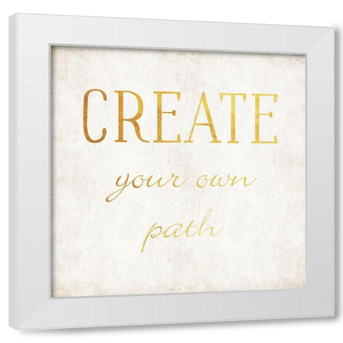 Create White Modern Wood Framed Art Print by Villa, Mlli
