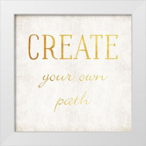 Create White Modern Wood Framed Art Print by Villa, Mlli