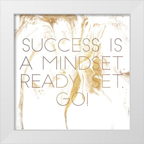 Mindset White Modern Wood Framed Art Print by Villa, Mlli