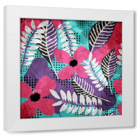 Flower Bunch White Modern Wood Framed Art Print by Villa, Mlli