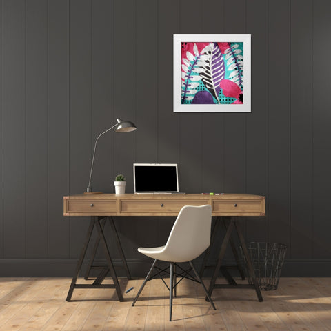 Flower Bunch One White Modern Wood Framed Art Print by Villa, Mlli