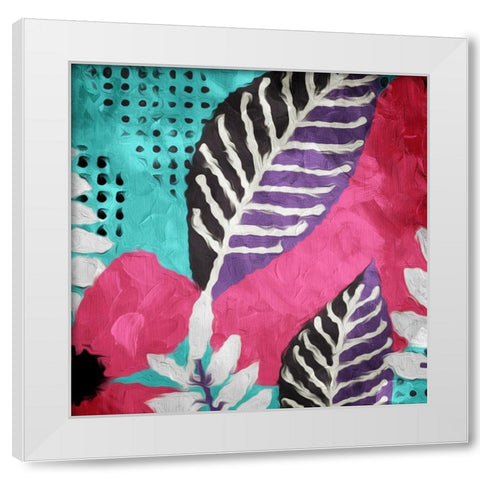 Flower Bunch Two White Modern Wood Framed Art Print by Villa, Mlli