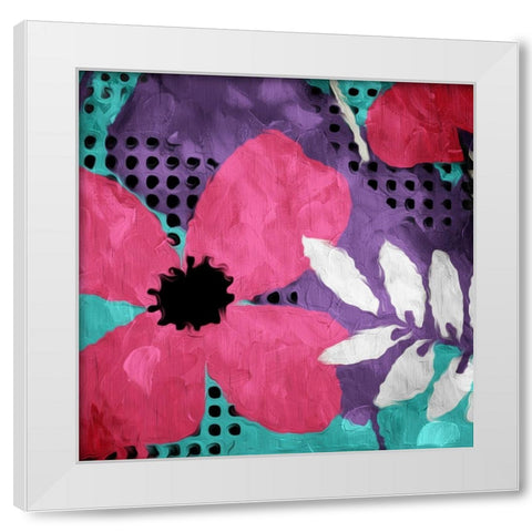Flower Bunch Three White Modern Wood Framed Art Print by Villa, Mlli