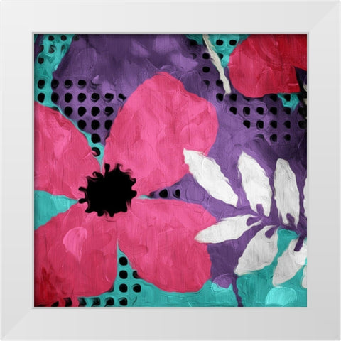 Flower Bunch Three White Modern Wood Framed Art Print by Villa, Mlli