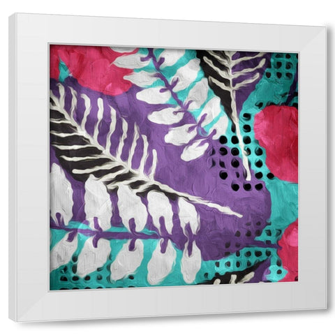 Flower Bunch Four White Modern Wood Framed Art Print by Villa, Mlli