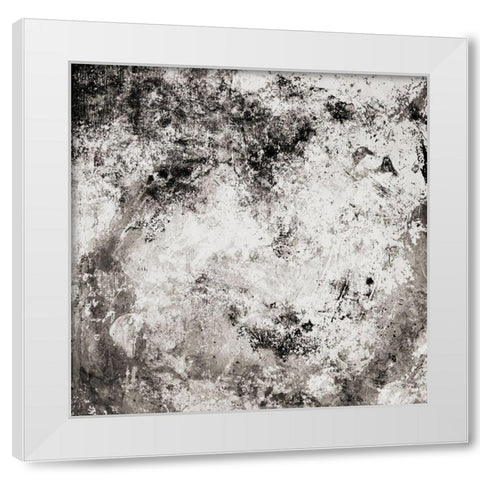 Chaotic Calm Neutral White Modern Wood Framed Art Print by Villa, Mlli