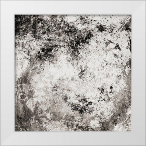 Chaotic Calm Neutral White Modern Wood Framed Art Print by Villa, Mlli