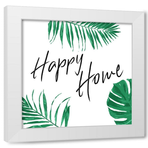 Happy Home Clean White Modern Wood Framed Art Print by Villa, Mlli