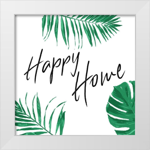 Happy Home Clean White Modern Wood Framed Art Print by Villa, Mlli