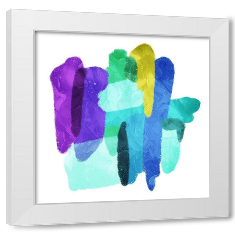 Finger Paint White Modern Wood Framed Art Print by Villa, Mlli