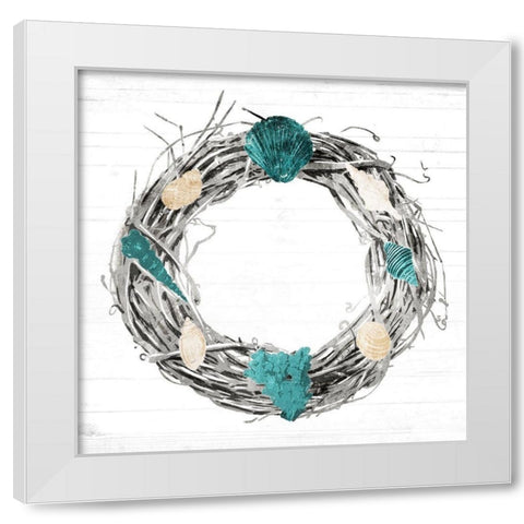 Time For the Coast White Modern Wood Framed Art Print by Villa, Mlli