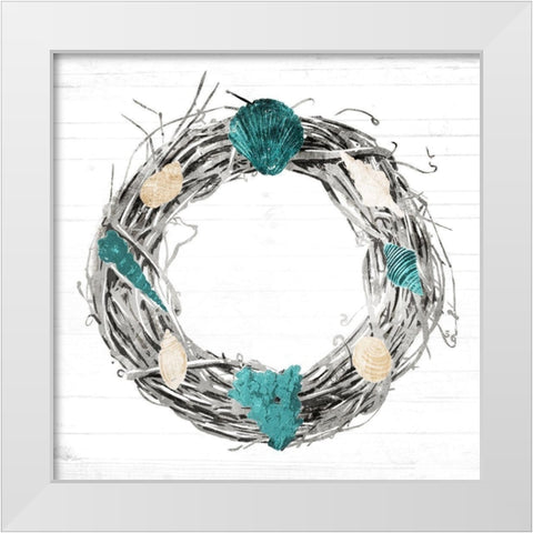 Time For the Coast White Modern Wood Framed Art Print by Villa, Mlli