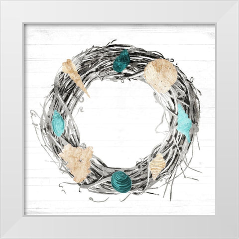 Time For the Coast Mate White Modern Wood Framed Art Print by Villa, Mlli