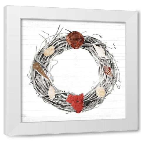 Time For the Coast True Colors White Modern Wood Framed Art Print by Villa, Mlli