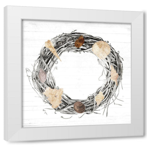Time For the Coast True Colors Mate White Modern Wood Framed Art Print by Villa, Mlli