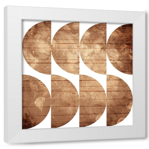 Third Modern Pattern White Modern Wood Framed Art Print by Villa, Mlli