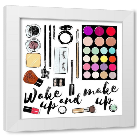 Wake Up White Modern Wood Framed Art Print by Villa, Mlli
