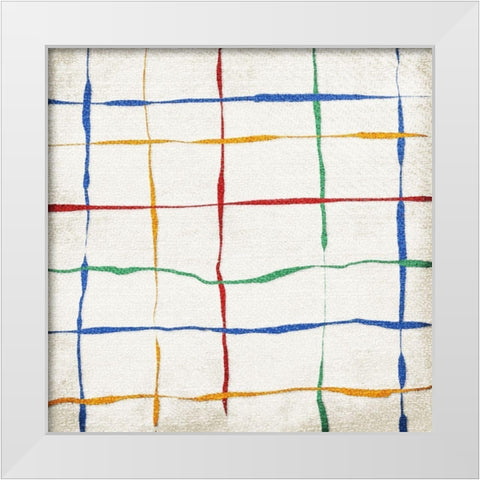 Crossed White Modern Wood Framed Art Print by Villa, Mlli