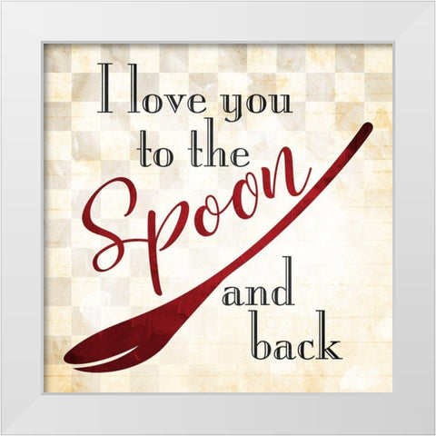 Spoon And Back Traditional White Modern Wood Framed Art Print by Villa, Mlli