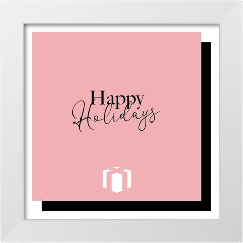 Clean Holidays White Modern Wood Framed Art Print by Villa, Mlli