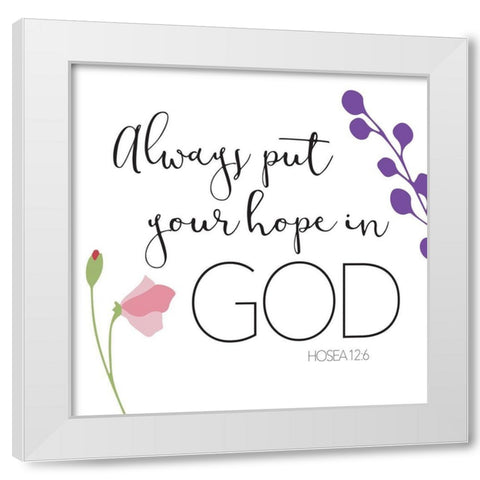 Always Put White Modern Wood Framed Art Print by Villa, Mlli