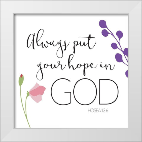 Always Put White Modern Wood Framed Art Print by Villa, Mlli