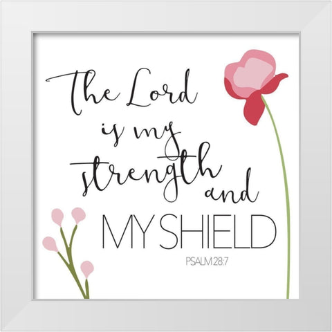 The Lord White Modern Wood Framed Art Print by Villa, Mlli