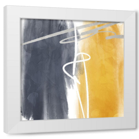 Connect White Modern Wood Framed Art Print by Villa, Mlli