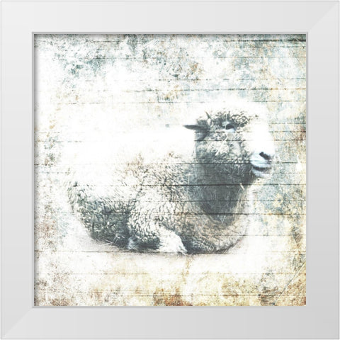 Resting Time White Modern Wood Framed Art Print by Villa, Mlli