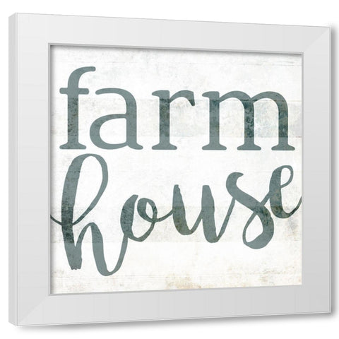 Farm House Simpler White Modern Wood Framed Art Print by Villa, Mlli