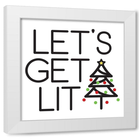 Lit White Modern Wood Framed Art Print by Villa, Milli