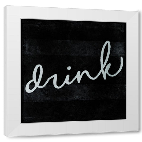 ReDrink White Modern Wood Framed Art Print by Villa, Milli