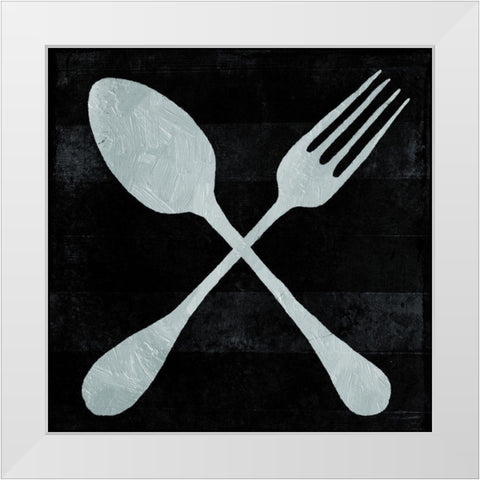 ReEating Utensils White Modern Wood Framed Art Print by Villa, Milli