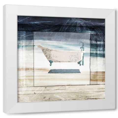 Bath Flow White Modern Wood Framed Art Print by Villa, Milli
