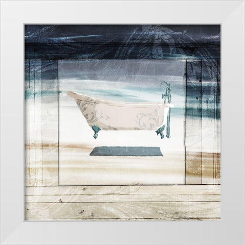 Bath Flow White Modern Wood Framed Art Print by Villa, Milli