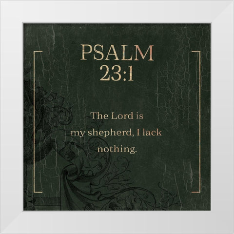 Psalm 231 Swamp White Modern Wood Framed Art Print by Villa, Milli