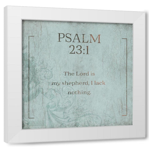 Psalm 231 Murky Sea White Modern Wood Framed Art Print by Villa, Milli