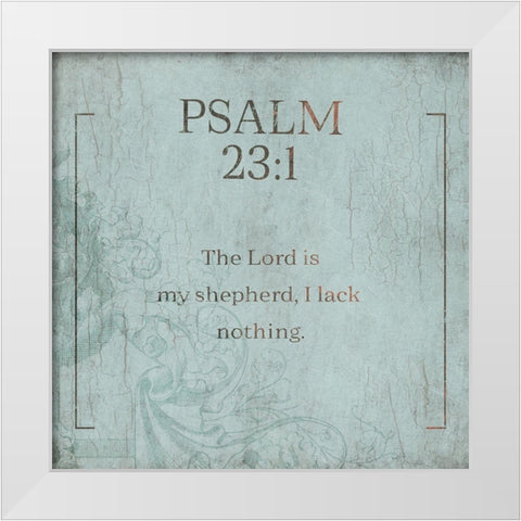 Psalm 231 Murky Sea White Modern Wood Framed Art Print by Villa, Milli