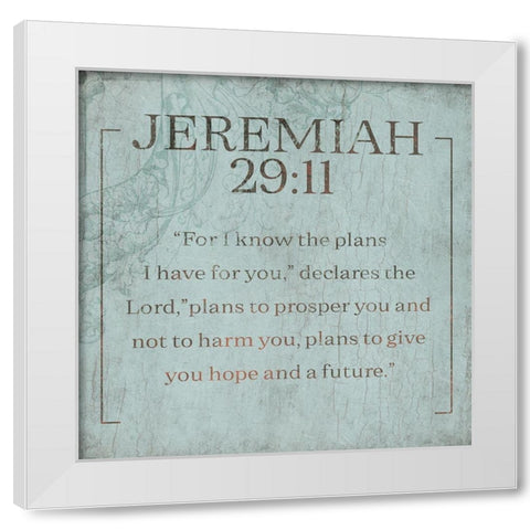 Jeremiah Murky Sea White Modern Wood Framed Art Print by Villa, Milli