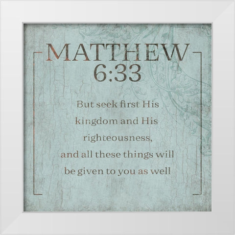 Matthew Murky Sea White Modern Wood Framed Art Print by Villa, Milli