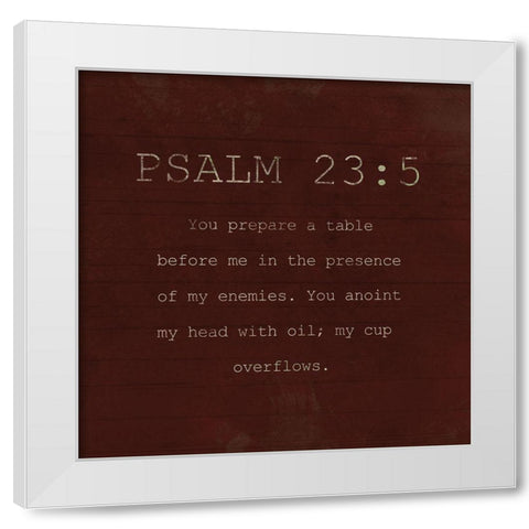 Psalm 235 Fall Farm White Modern Wood Framed Art Print by Villa, Milli