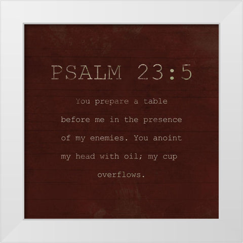 Psalm 235 Fall Farm White Modern Wood Framed Art Print by Villa, Milli