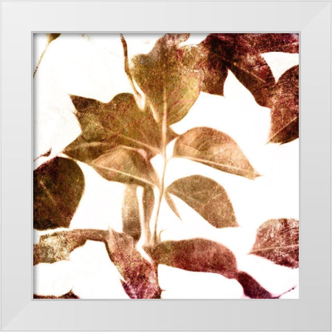 Fall Universal Leaves White Modern Wood Framed Art Print by Villa, Milli